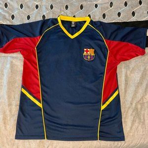 FCB FC Barcelona Blue Red Jersey Men's Size XL